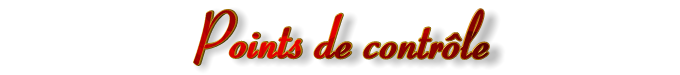 Points de contrôle